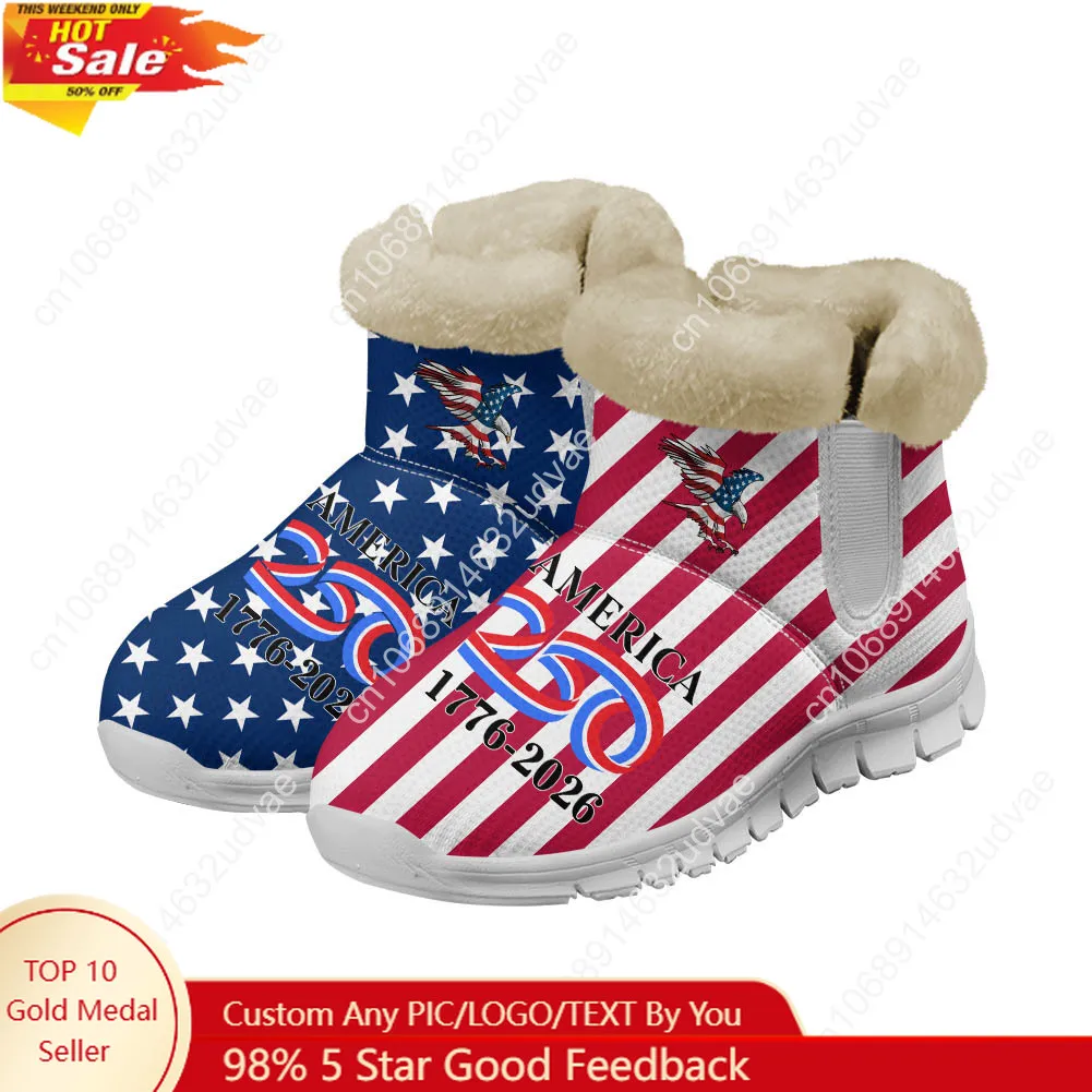 Casual Sneakers Men - America 250th Anniversary 1776-2026 Plush Shoes
