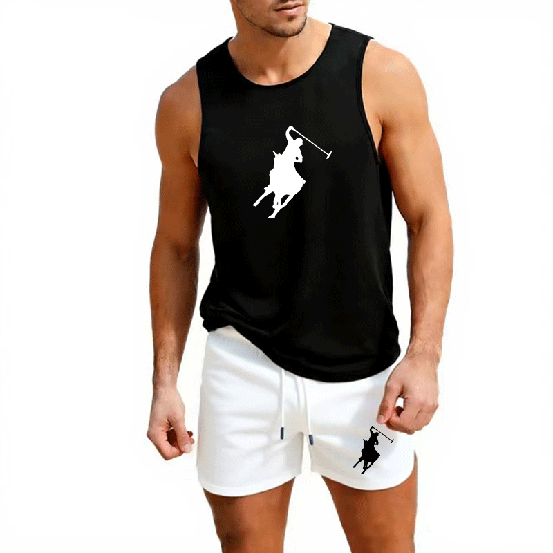 Mens Fashion Summer - European Men Summer Vest and Shorts
