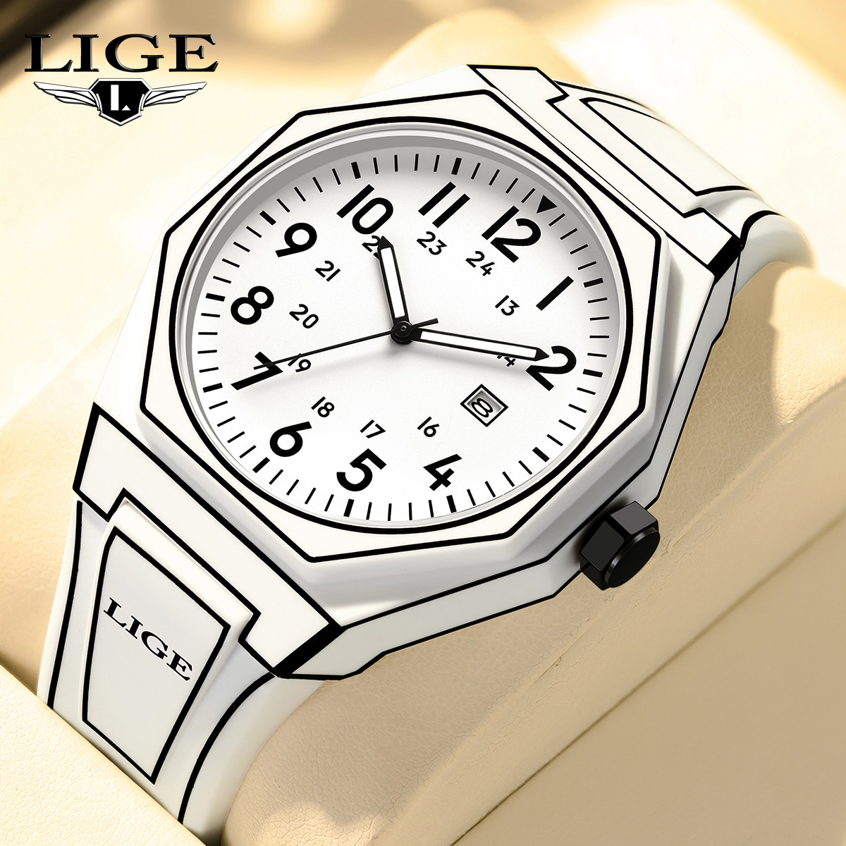 Men'S Fashion Box - LIGE New Men Watch Military Men's