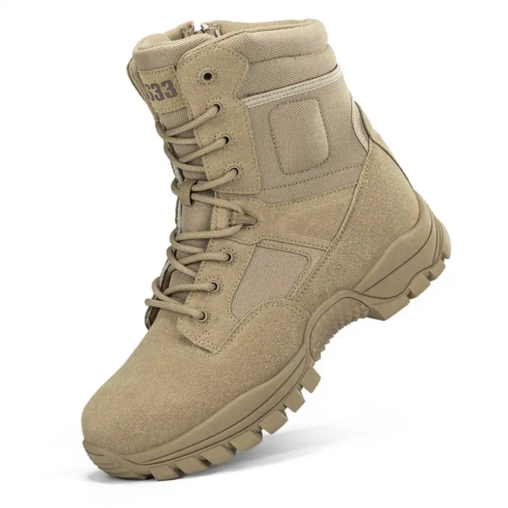Men'S Fashion For Big Guys - Nonslip Genuine Leather Hiking Boots Designer