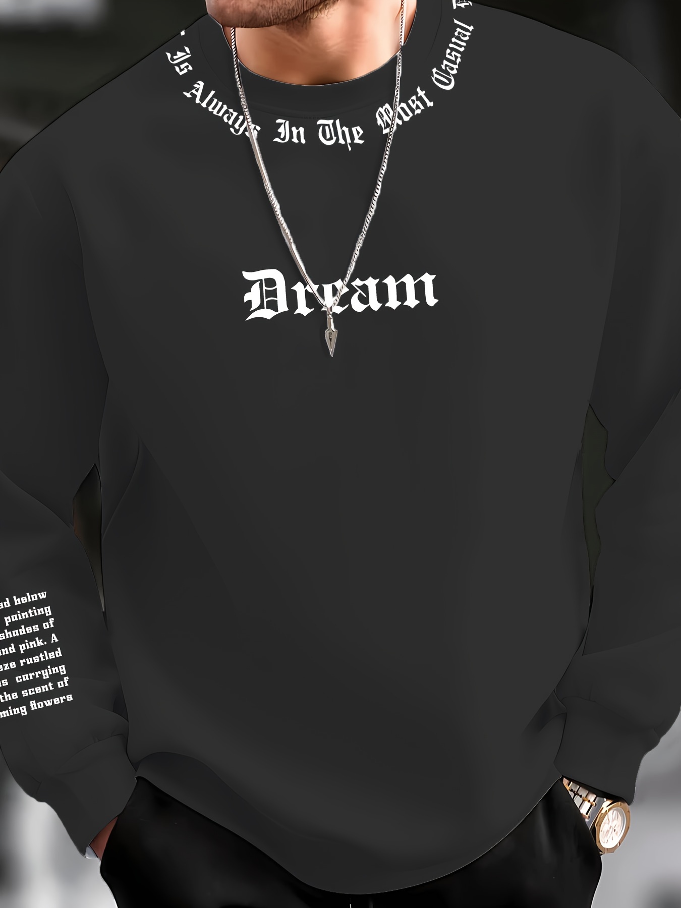 Men'S Tops Fashion - 2026 Autumn/Winter Men's Round-neck Sweatshirt with