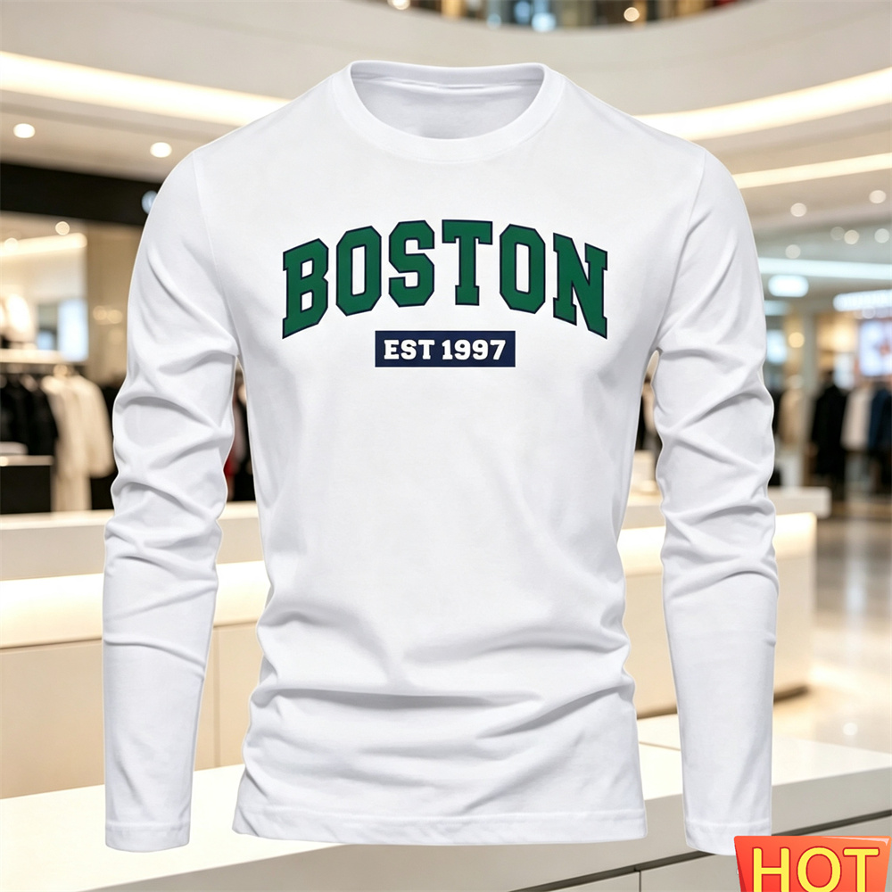 Mens Fashion Style - Autumn Summer Men's long sleeved T-shirt