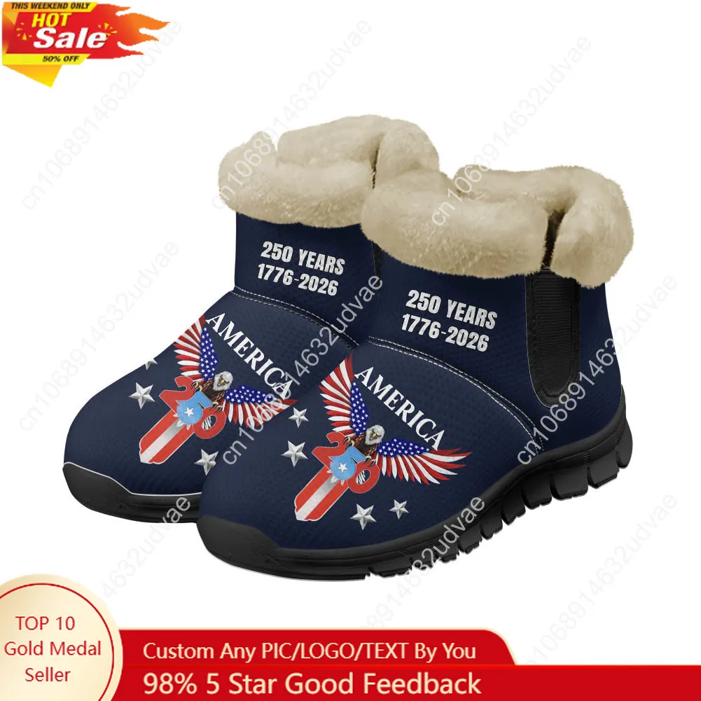 Casual Sneakers Men - America 250th Anniversary 1776-2026 Plush Shoes