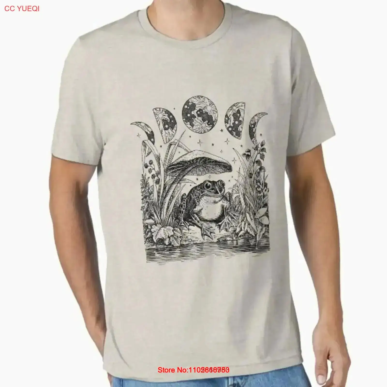 Mens Fashion Australia - Cottagecore Aesthetic Frog Mushroom Moon Wi