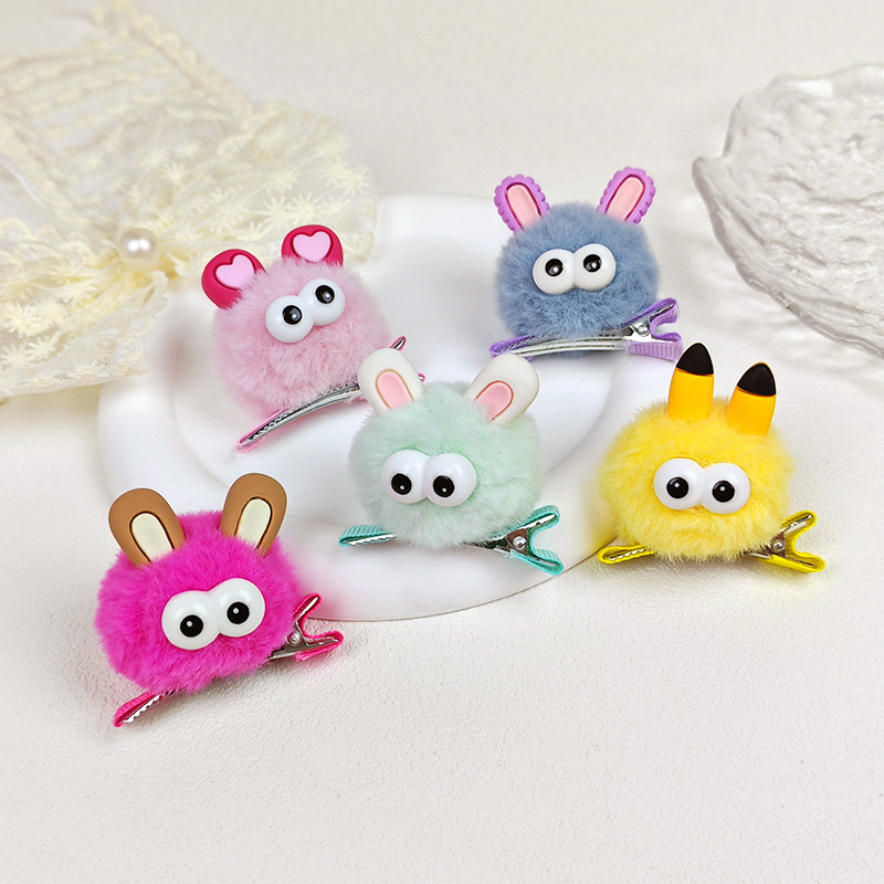 Men Fashion Hair Style - 5pcs plush big eyed five pointed