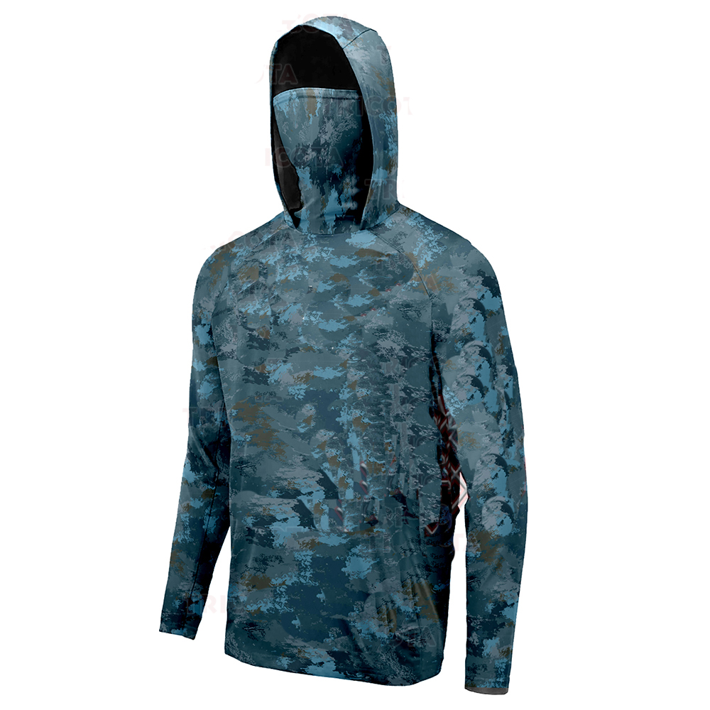 Mens Fashion Summer - UPF 50 Fishing Shirt+Men's Hooded Fishing