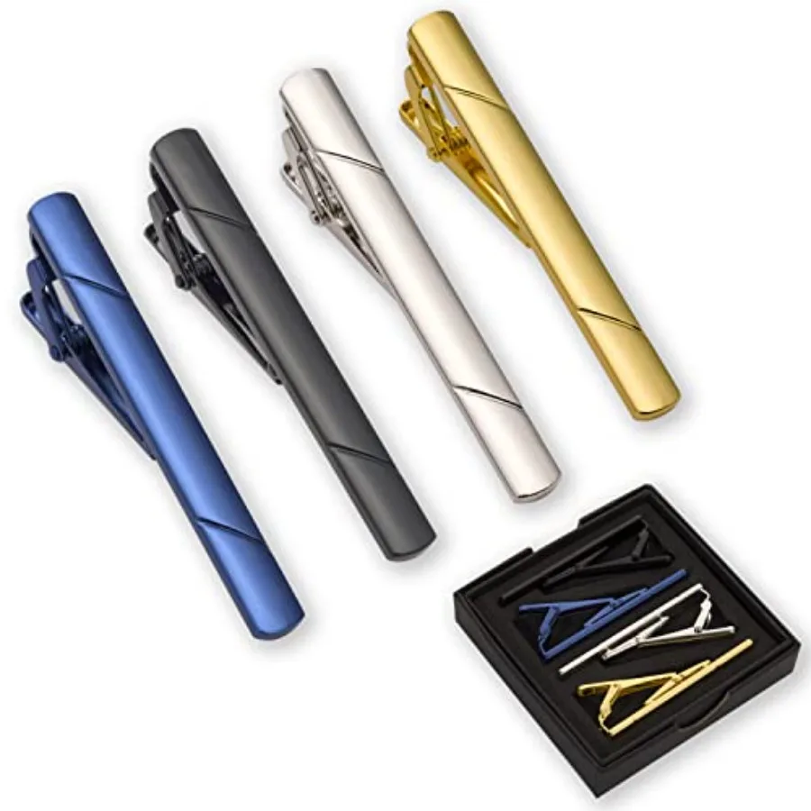 Men'S Fashion Box - 4Pcs Tie Clips For Men Tie