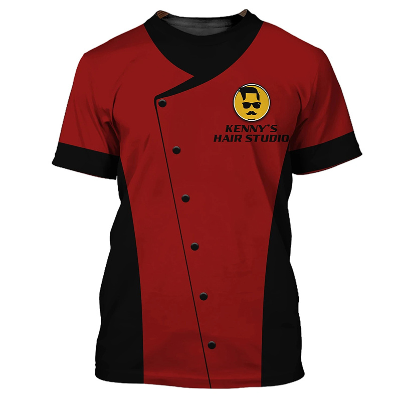 Men'S Fashion Haircuts - Barber Uniform Fake Suit Graphic T