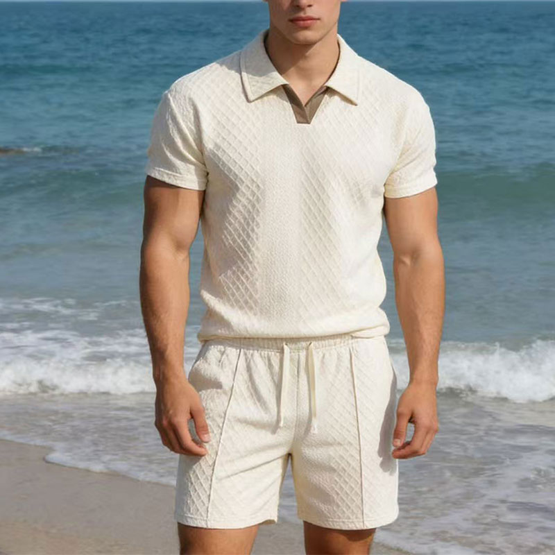 Mens Fashion Zip Up - 2026 Summer100kg Men Suits Solid Color
