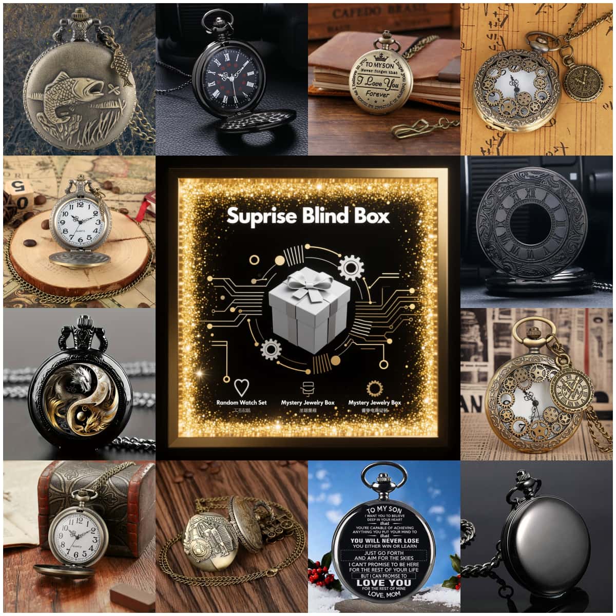 1PC Surprise Mystery Watch Bli - đánh giá và giá Men'S Fashion Box