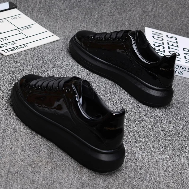 2025 Lacquered White Casual Sh - đánh giá và giá Casual Sneakers Men
