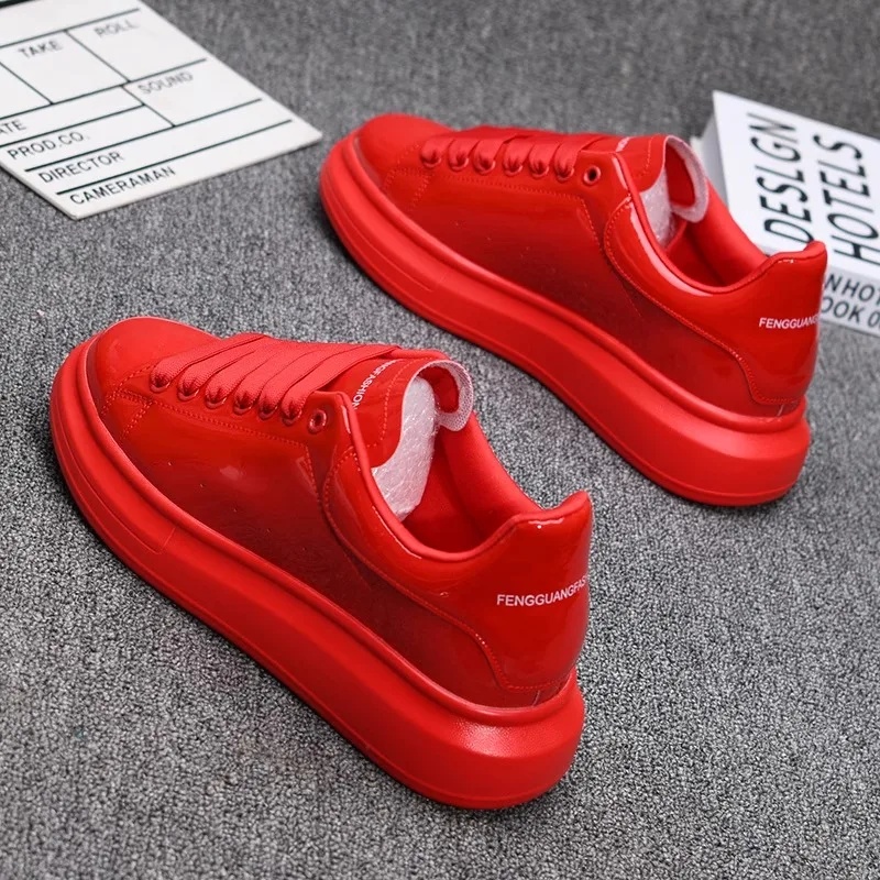 2025 Lacquered White Casual Sh - đánh giá và giá Casual Sneakers Men