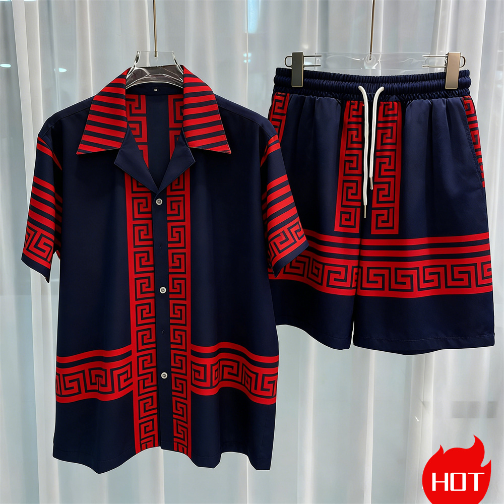 Digital printed men's set fash - đánh giá và giá Mens Fashion Style