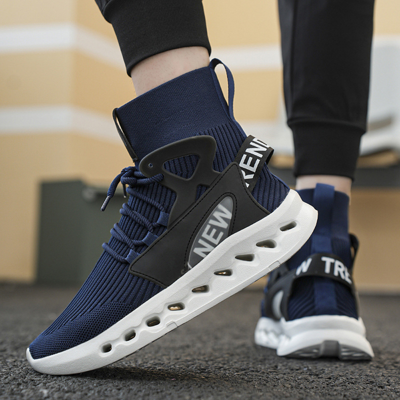 Trendy Men High Top Sock Shoes - đánh giá và giá Men'S Fashion Running Shoes