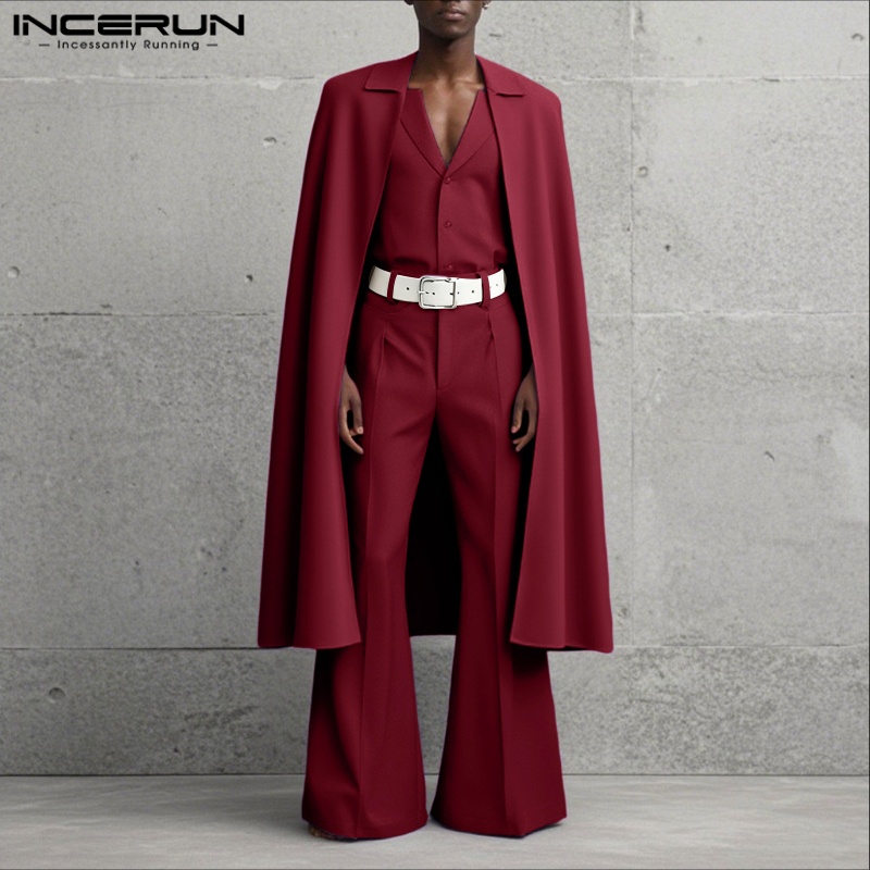 INCERUN Men Sets Solid Color L - đánh giá và giá Mens Fashion Style