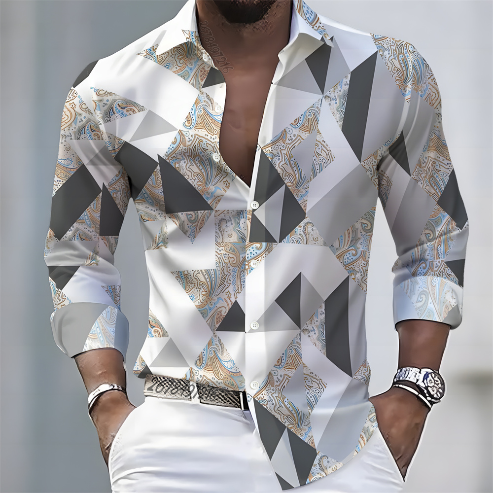 Men's light luxury style print - đánh giá và giá Mens Fashion Summer