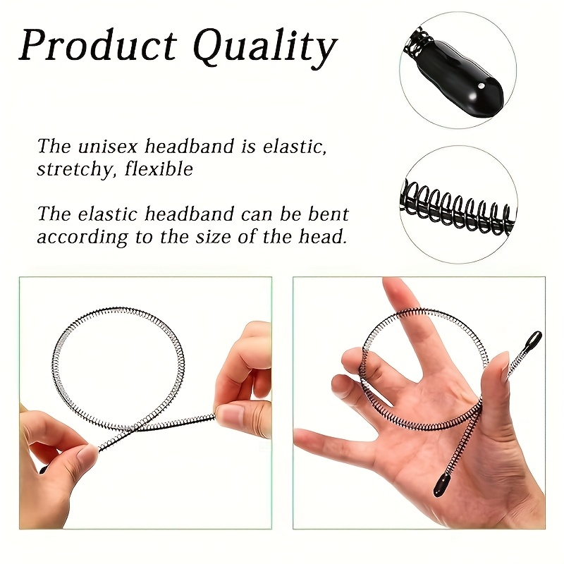 6PCS Fashion Black Metal Waved - đánh giá và giá Men Fashion Hair Style