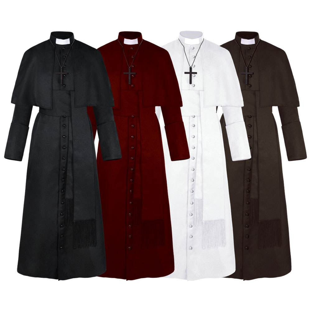 Men's Halloween Priest Costume - đánh giá và giá Mens Fashion Jumpsuit