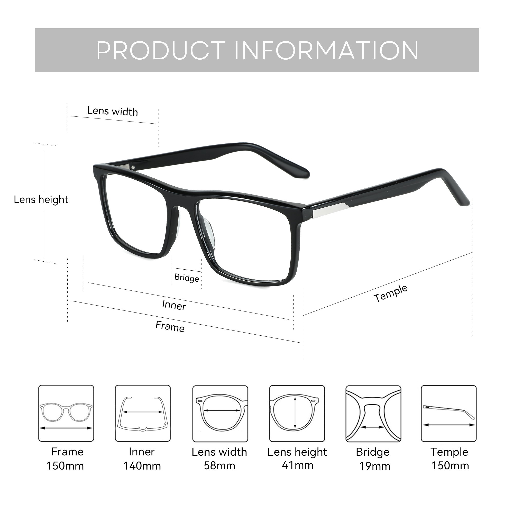 ZENOTTIC Trend Acetate Optical - đánh giá và giá Men'S Fashion Non Prescription Glasses
