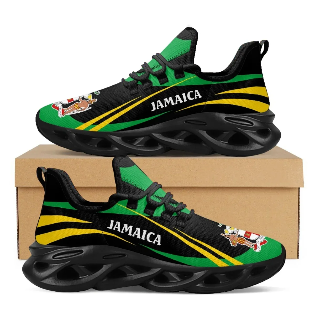 Jamaica Flag Print Shoes Men S - đánh giá và giá Men'S Fashion Running Shoes