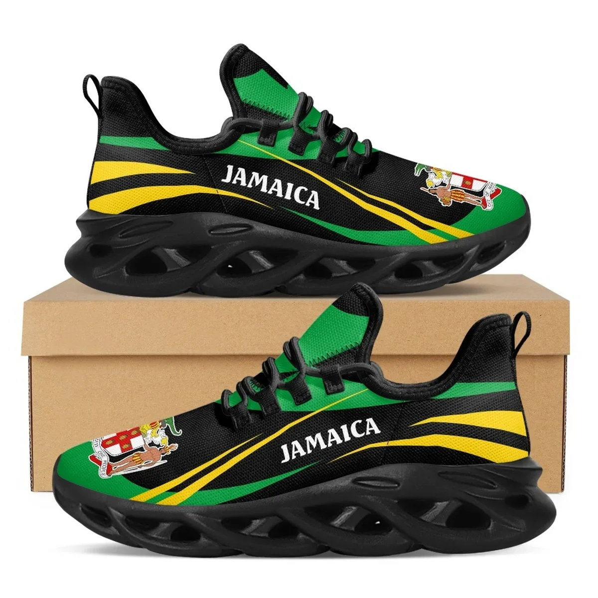 Jamaica Flag Print Shoes Men S - đánh giá và giá Men'S Fashion Running Shoes