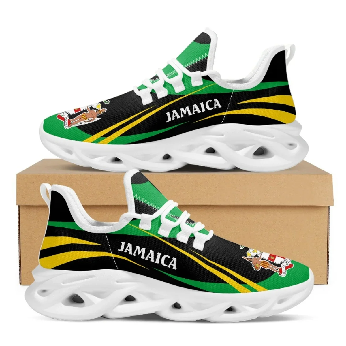 Jamaica Flag Print Shoes Men S - đánh giá và giá Men'S Fashion Running Shoes