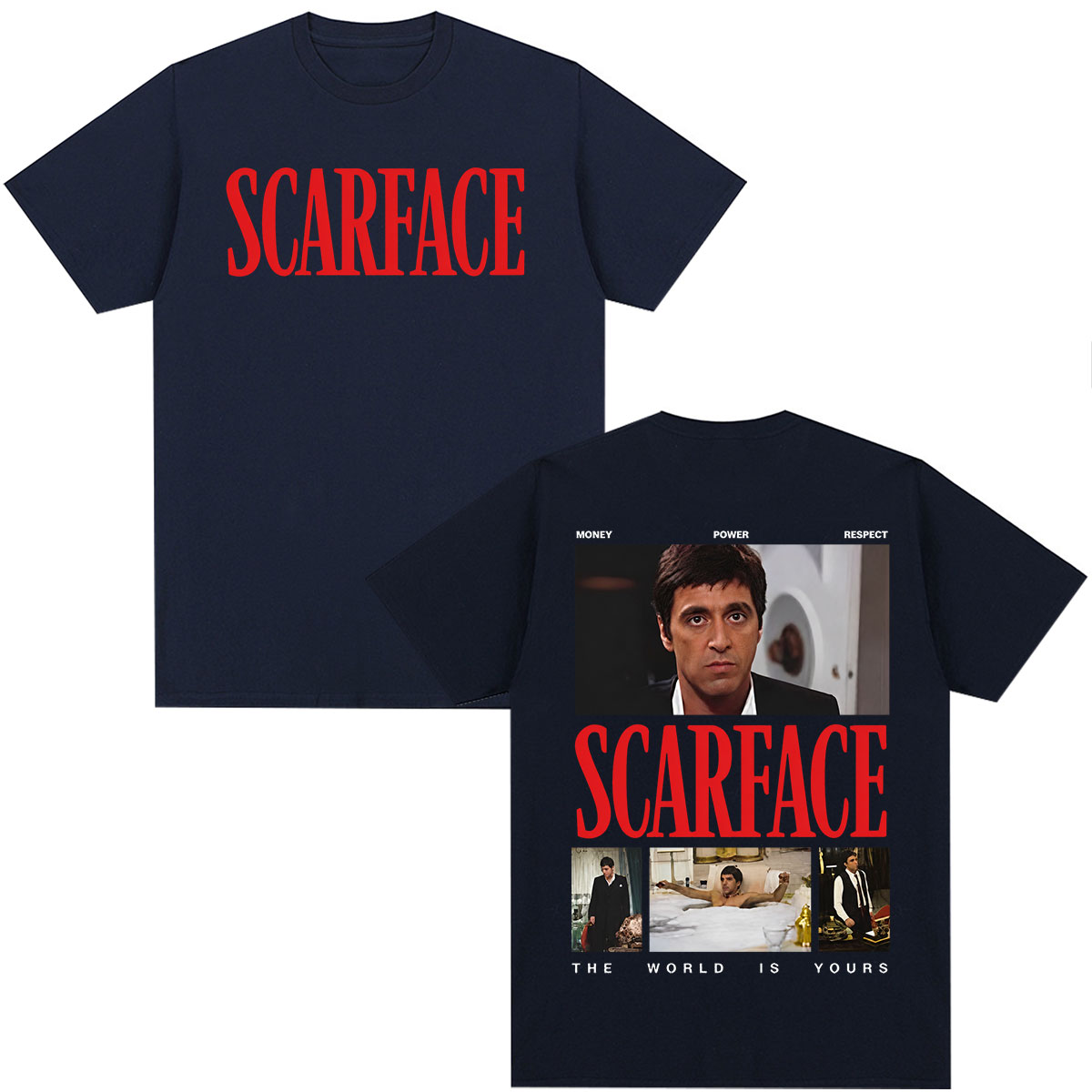 Movie Scarface Tony Montana Al - đánh giá và giá Men'S Tops Fashion