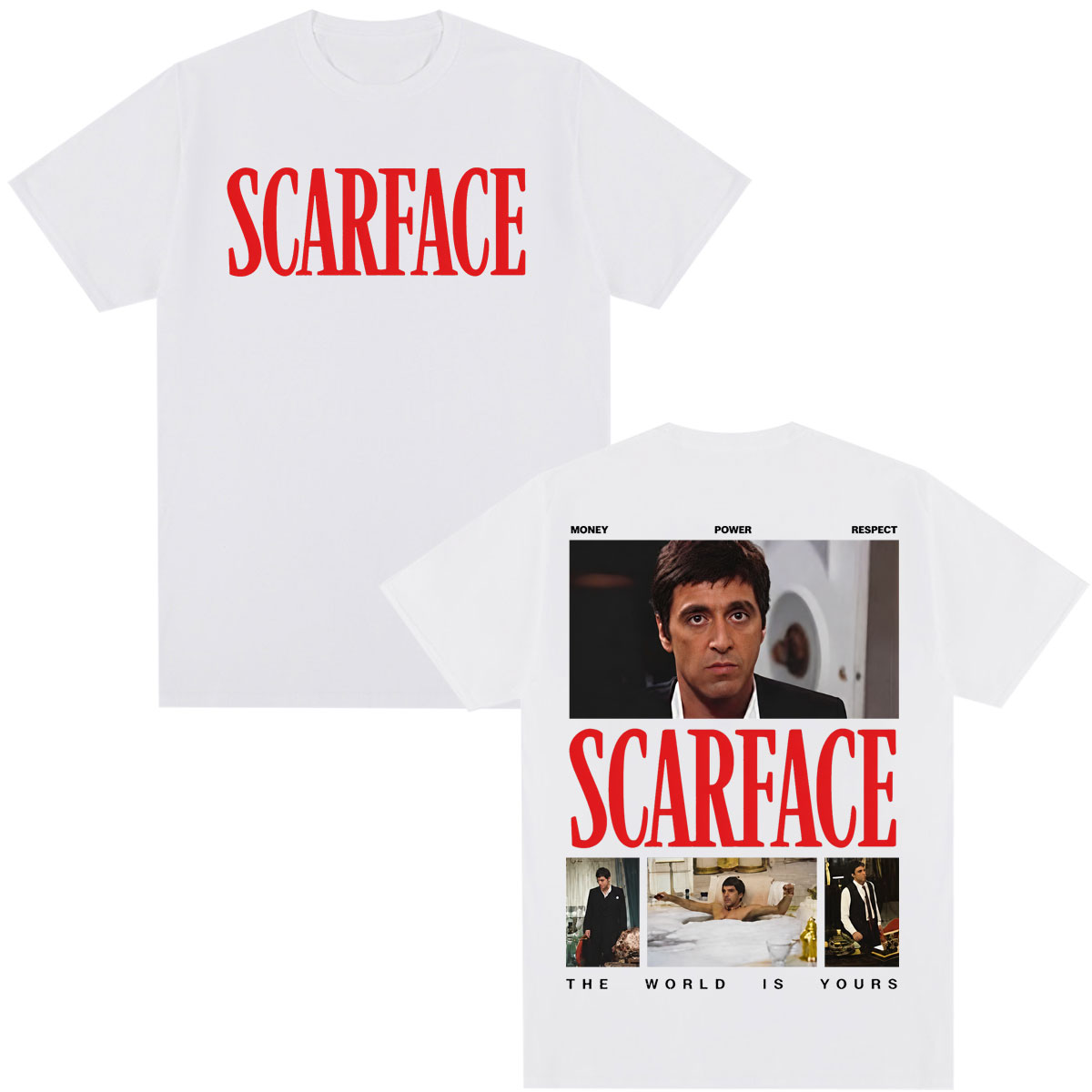 Movie Scarface Tony Montana Al - đánh giá và giá Men'S Tops Fashion
