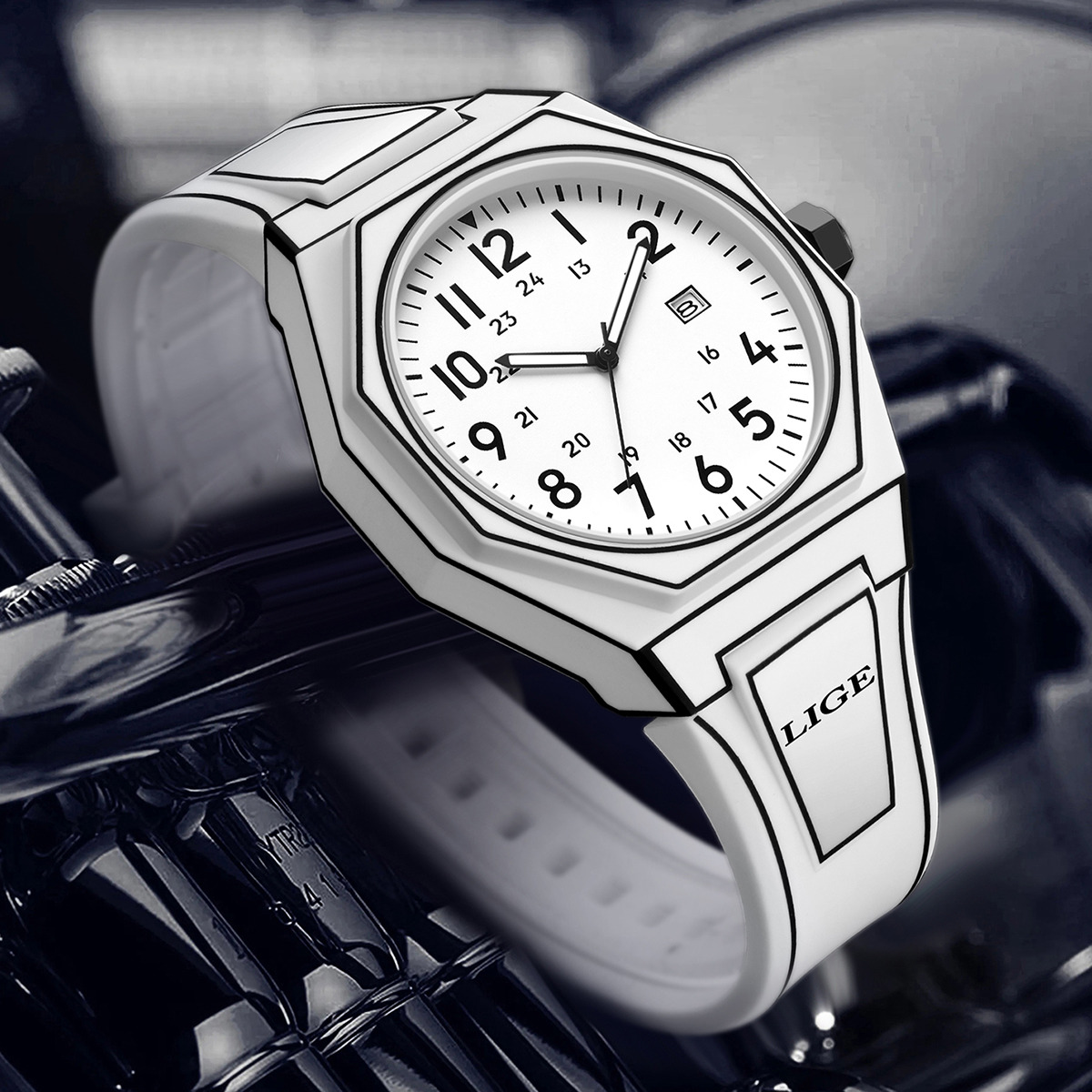 LIGE New Men Watch Military Me - đánh giá và giá Men'S Fashion Box