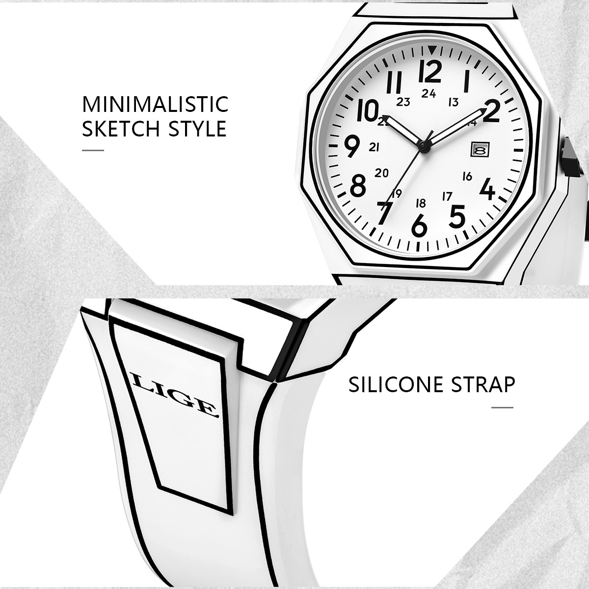 LIGE New Men Watch Military Me - đánh giá và giá Men'S Fashion Box