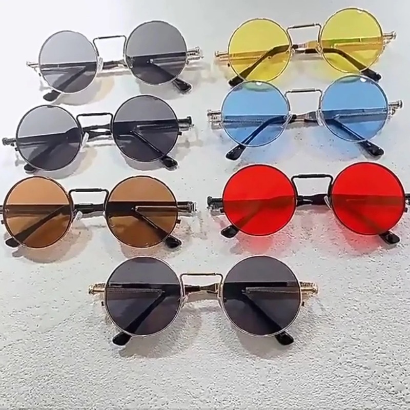 Vintage Metal Frame Round Sung - đánh giá và giá Men'S Fashion Round Glasses