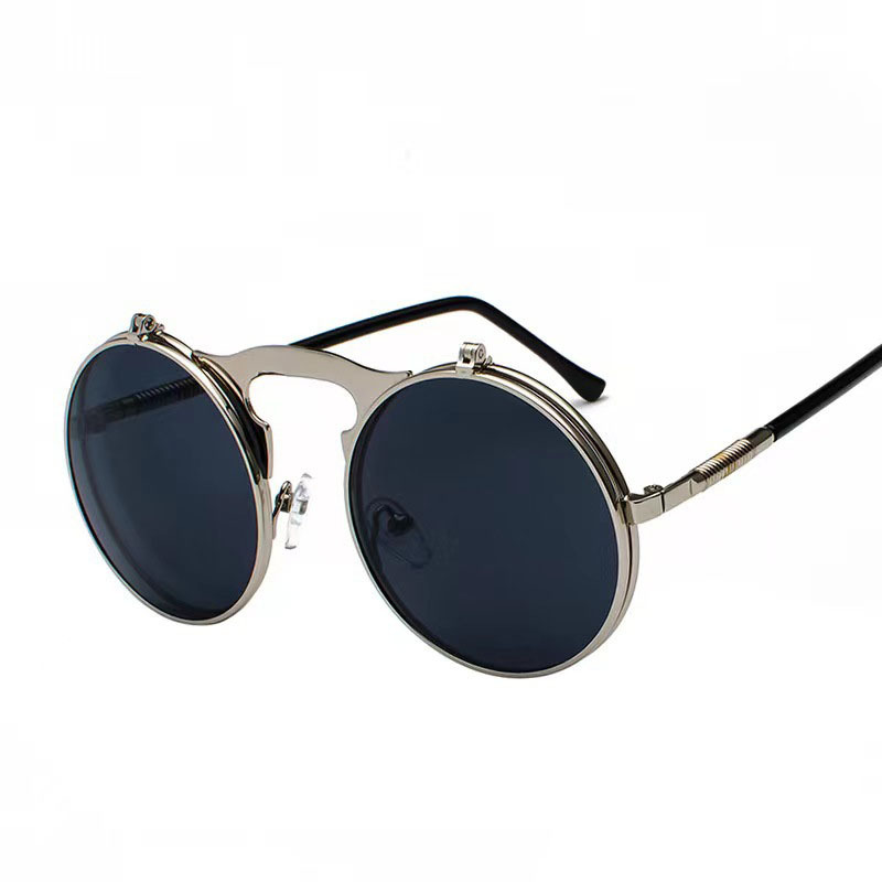 Retro Steampunk Red Round Sung - đánh giá và giá Men'S Fashion Round Glasses