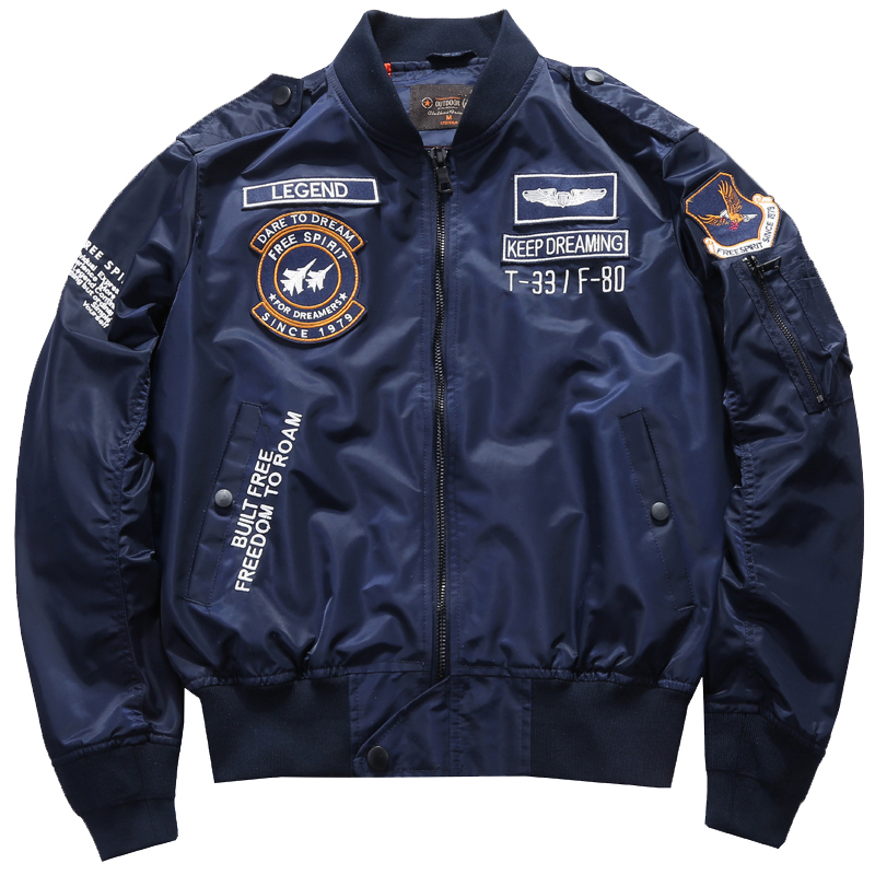 Men's Spring Tactical Army MA- - đánh giá và giá Varsity Jacket Letterman