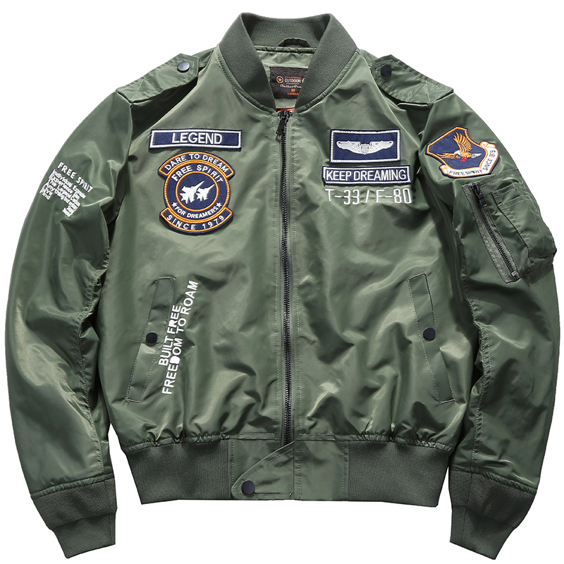 Men's Spring Tactical Army MA- - đánh giá và giá Varsity Jacket Letterman