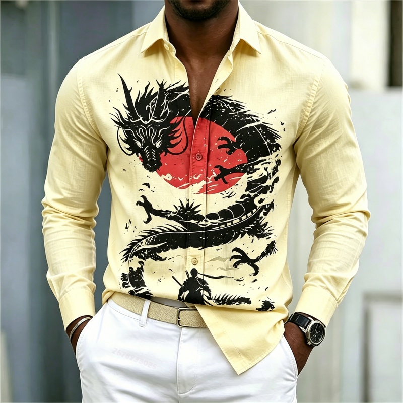 2026 New Men's Shirt White Bla - đánh giá và giá Mens Fashion Style