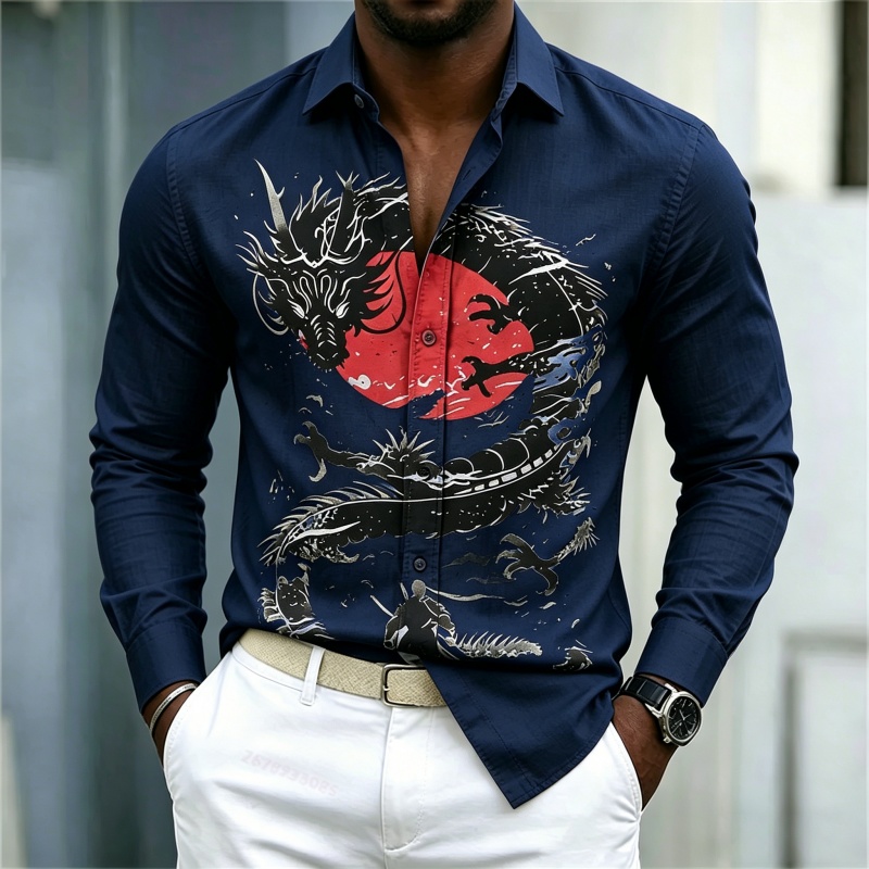 2026 New Men's Shirt White Bla - đánh giá và giá Mens Fashion Style