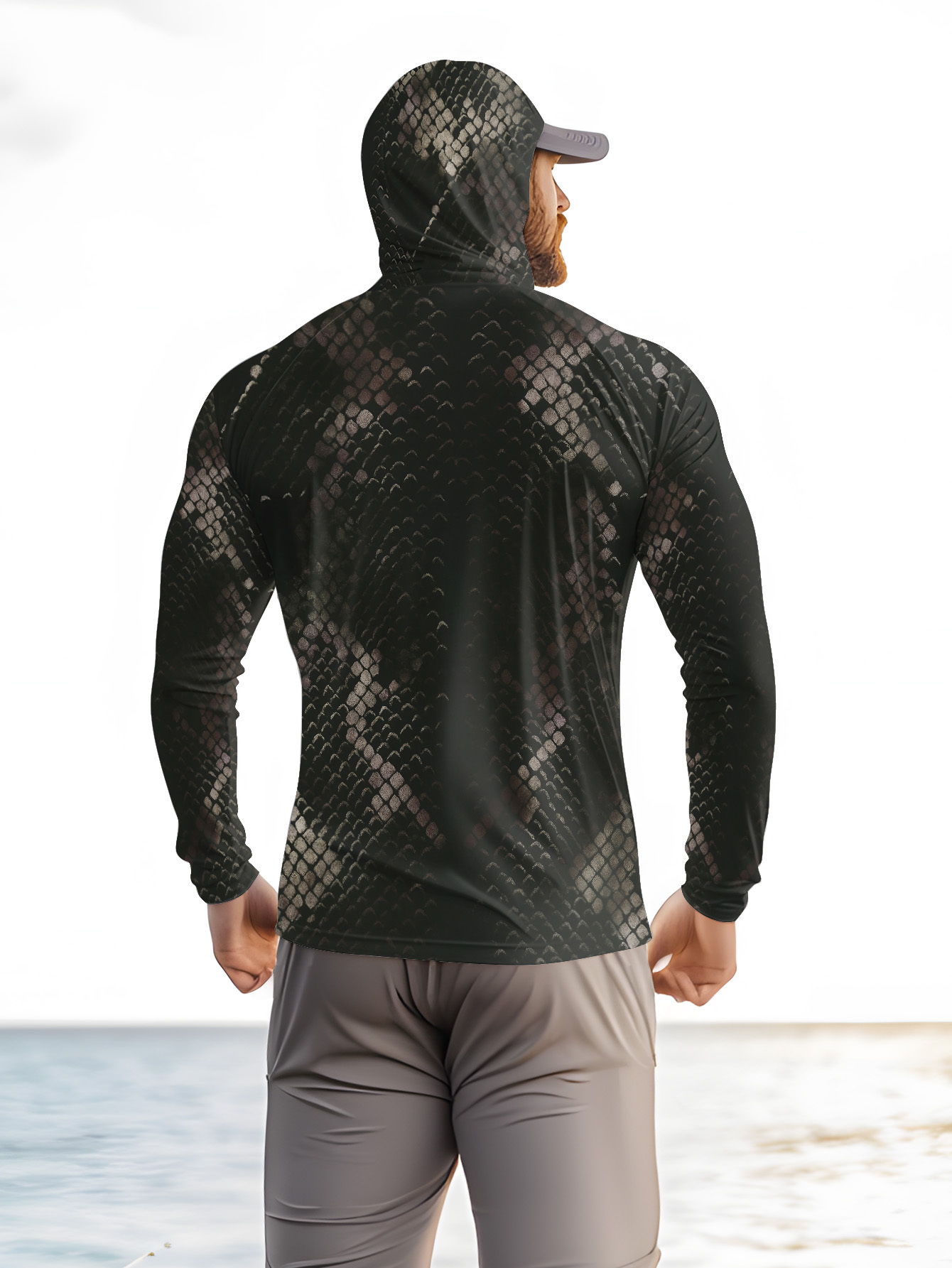 Men's Fishing Hooded Long-Slee - đánh giá và giá Mens Fashion Summer