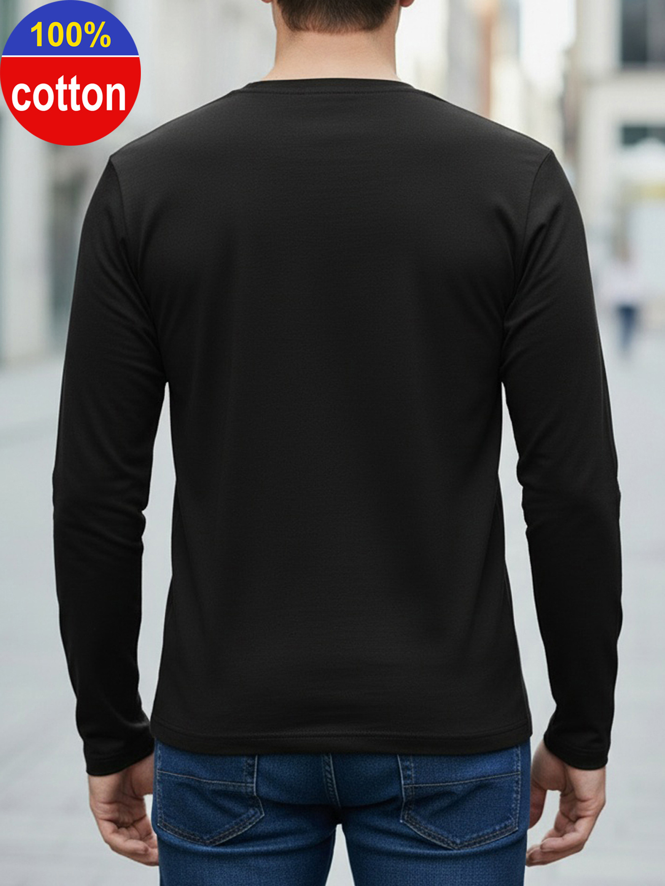 100% Pure Cotton Men's Long Sl - đánh giá và giá Men Fashion Upper