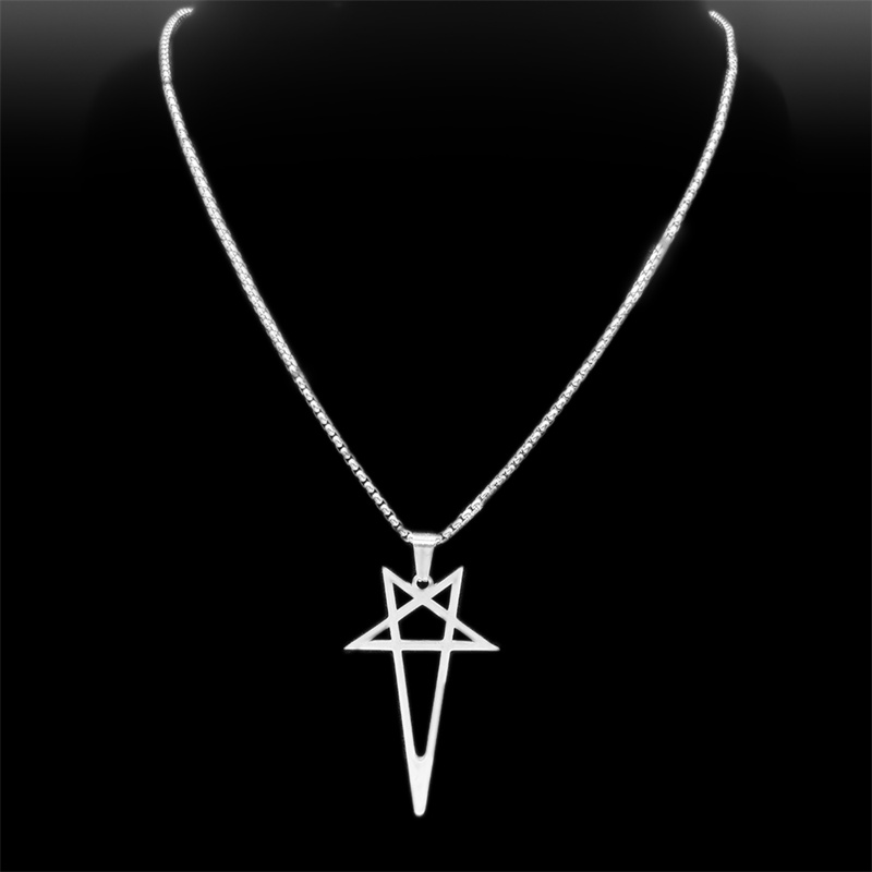 Gothic Punk Pentagram Pendant  - đánh giá và giá Men'S Fashion Box