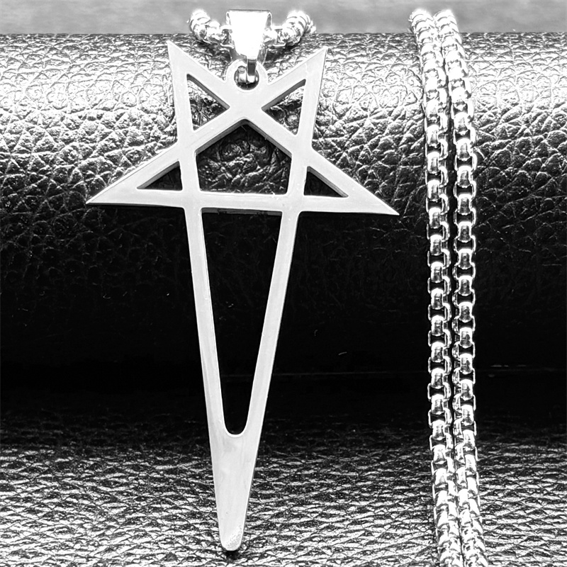 Gothic Punk Pentagram Pendant  - đánh giá và giá Men'S Fashion Box