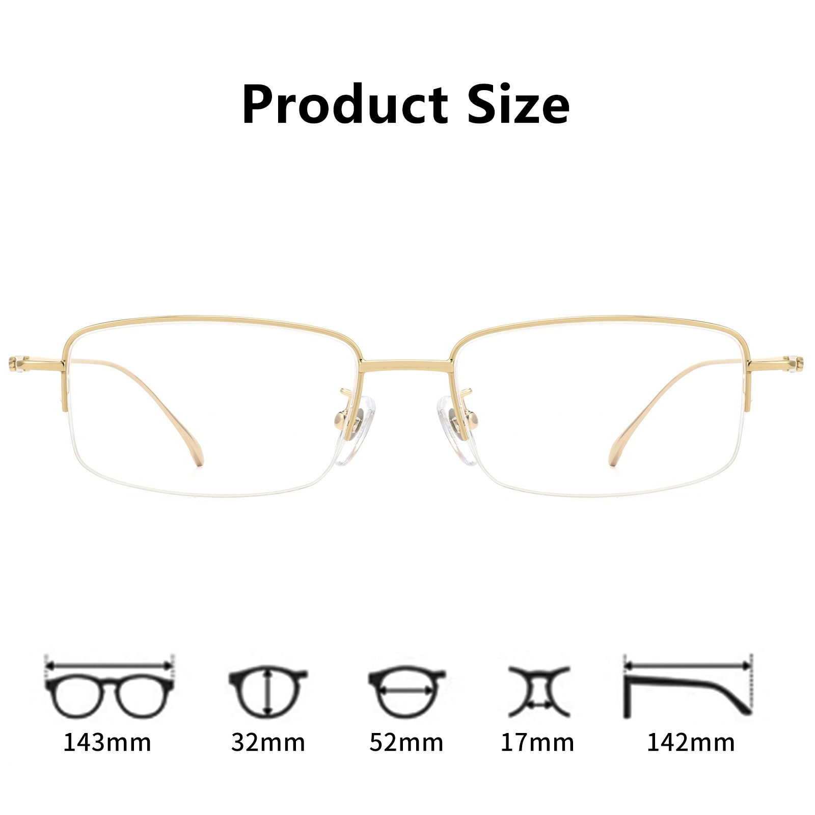 Fashionable Business Pure Tita - đánh giá và giá Men'S Fashion Non Prescription Glasses