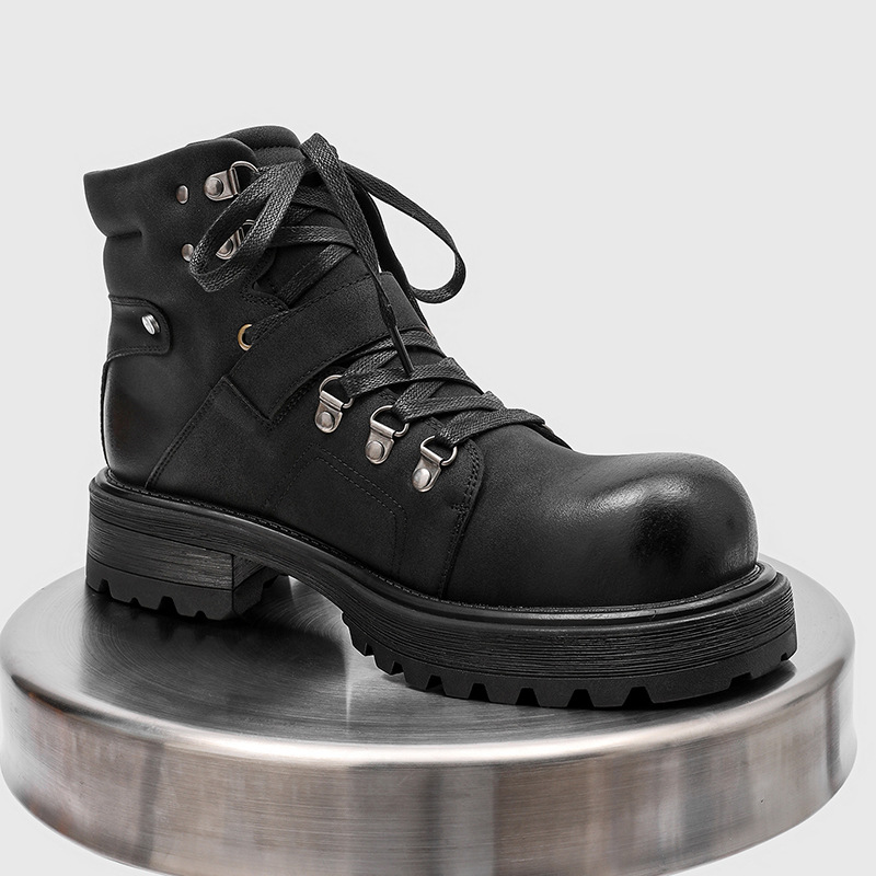 Brand Men Leather Boots Motorc - đánh giá và giá Men'S Fashion Brand