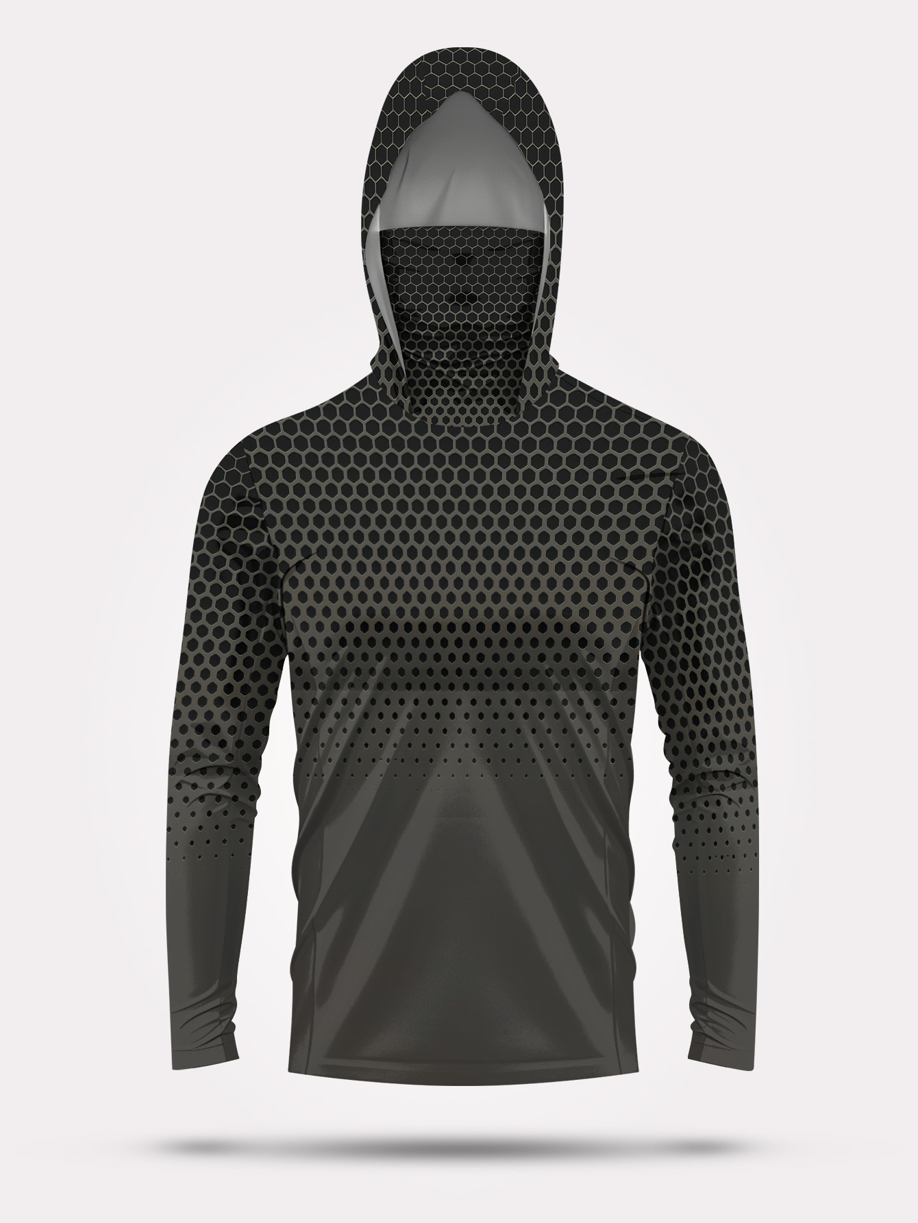 Grey Gradient Honeycomb Men Fi - đánh giá và giá Mens Fashion Summer