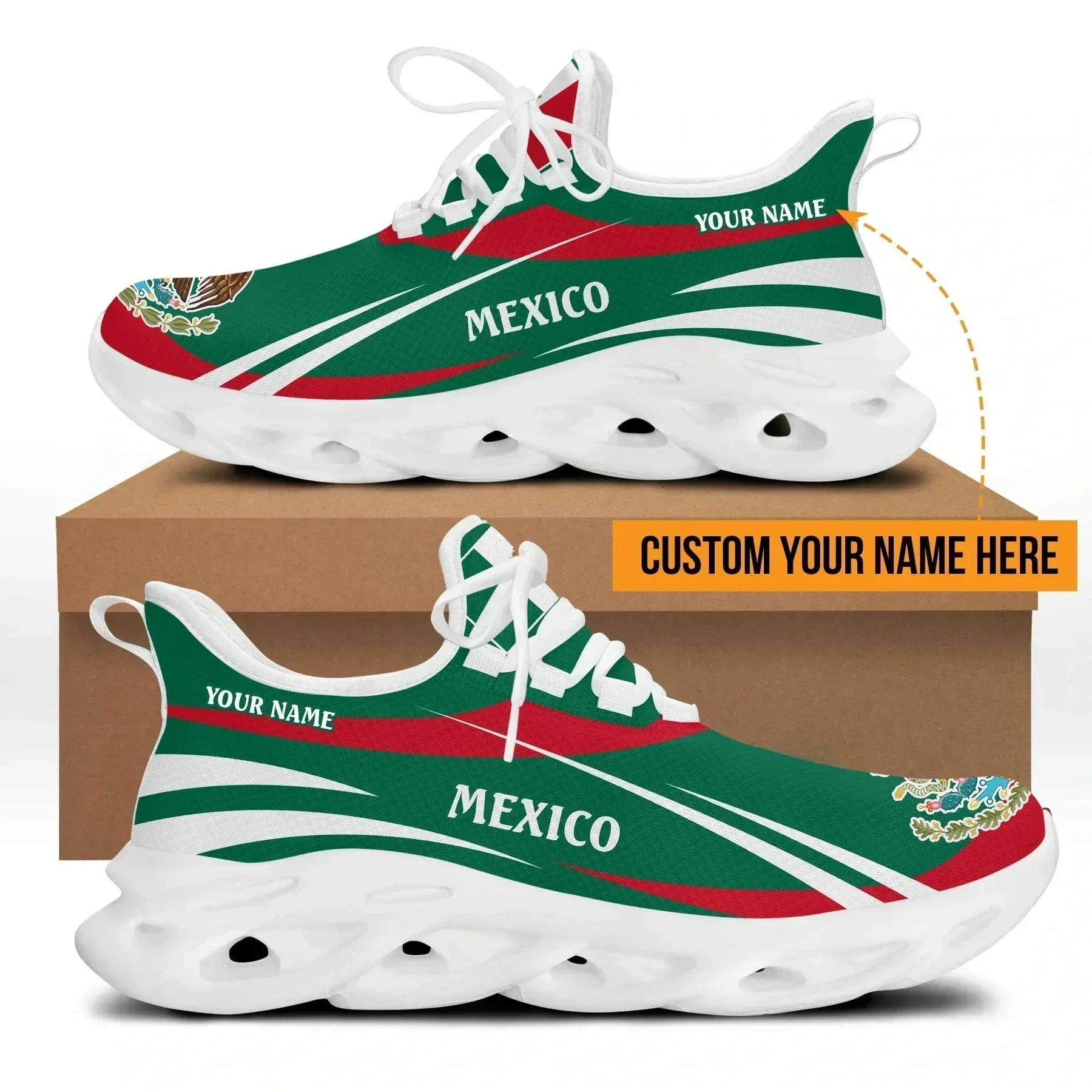 Mexico Flag Men's Sneakers - N - đánh giá và giá Men'S Fashion Running Shoes