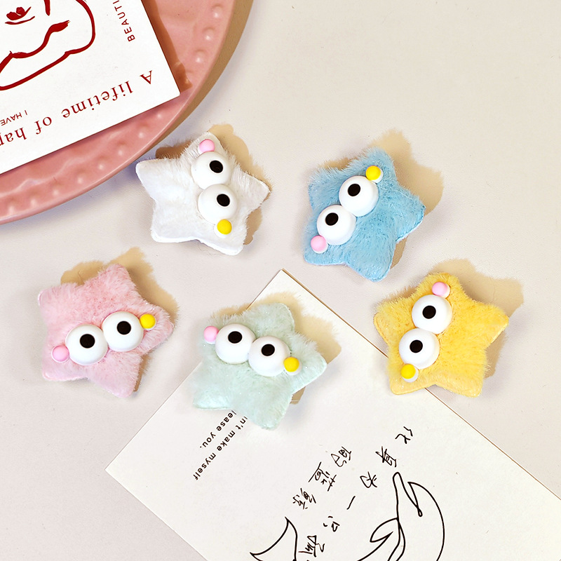 5pcs plush big eyed five point - đánh giá và giá Men Fashion Hair Style