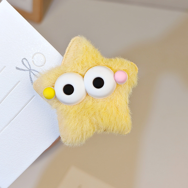 5pcs plush big eyed five point - đánh giá và giá Men Fashion Hair Style