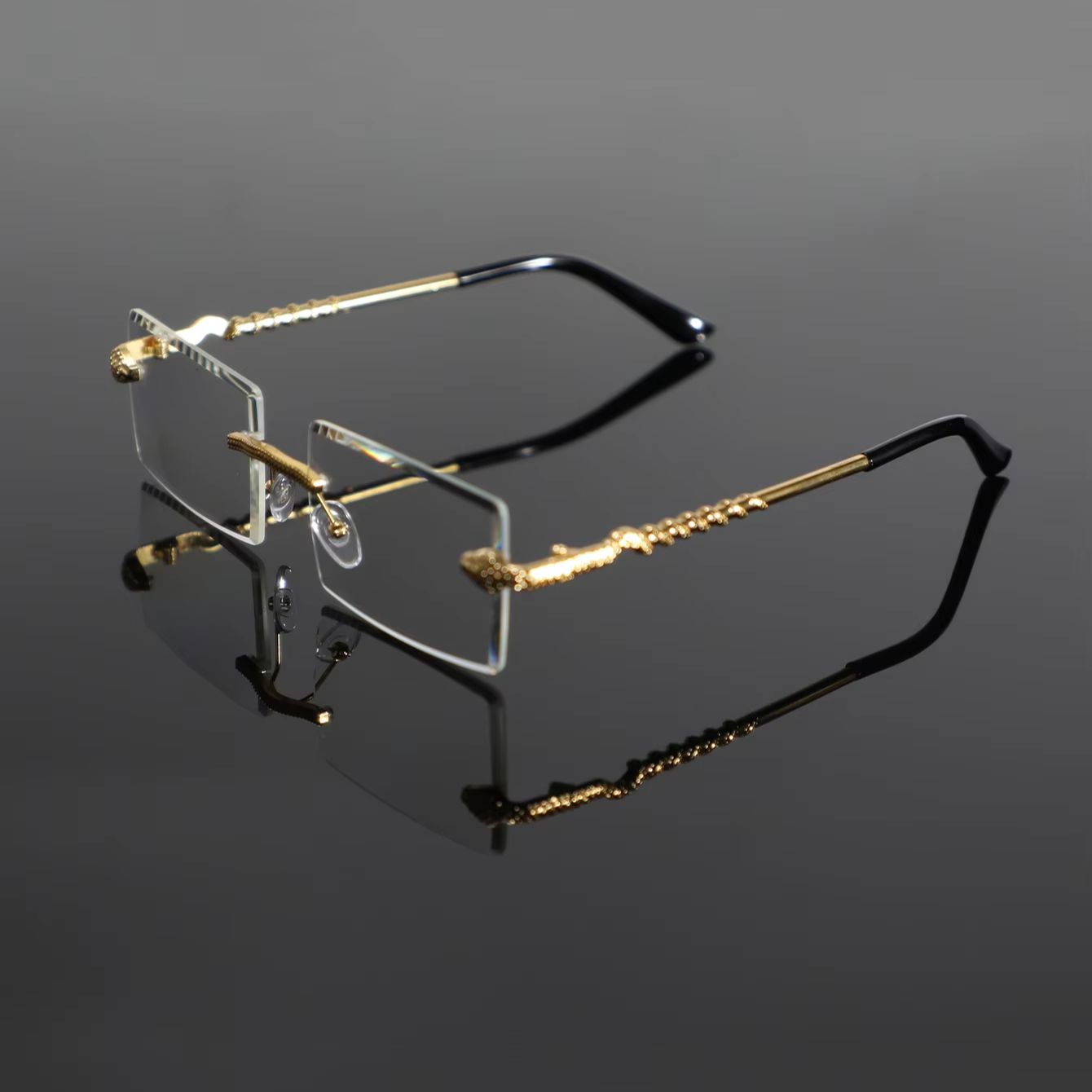 1 Pair of Men's Metal Rectangu - đánh giá và giá Men'S Fashion Non Prescription Glasses