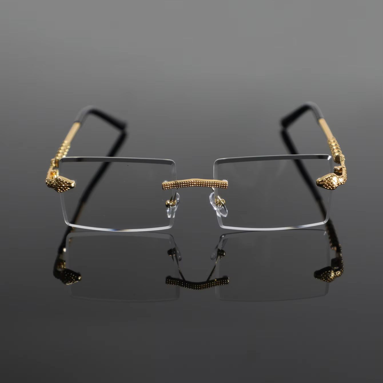 1 Pair of Men's Metal Rectangu - đánh giá và giá Men'S Fashion Non Prescription Glasses