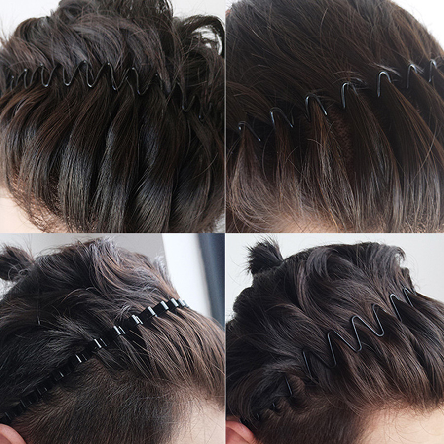 2-5Pcs Wavy Hairband Spring Ha - đánh giá và giá Men Fashion Hair Style