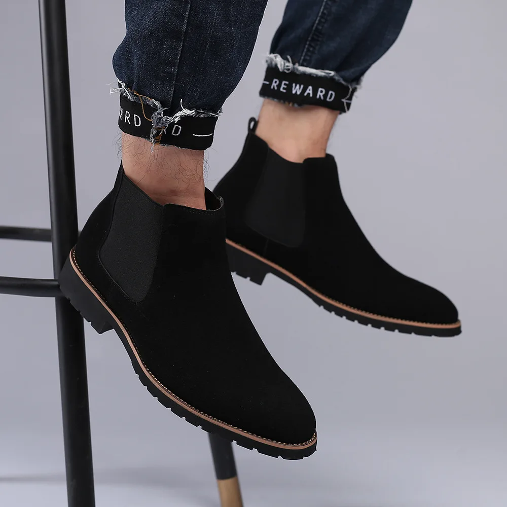 Men Ankle Boots British Style  - đánh giá và giá Mens Fashion Winter 2025